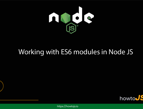 Working with ES6 modules in Node JS